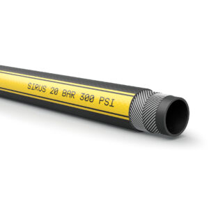 Sirus -黑色空气黄色条纹软管20 Bar 300psi